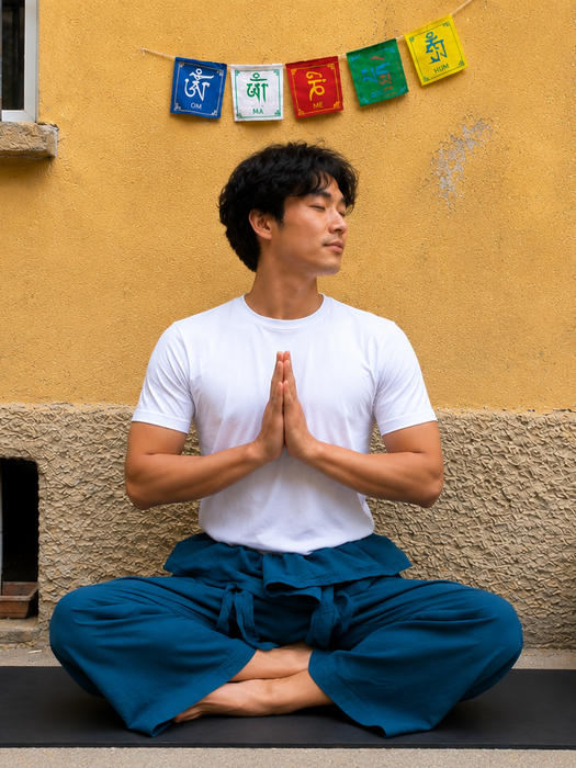 Pantalone pescatore da Yoga e Meditazione –Taglio Unico