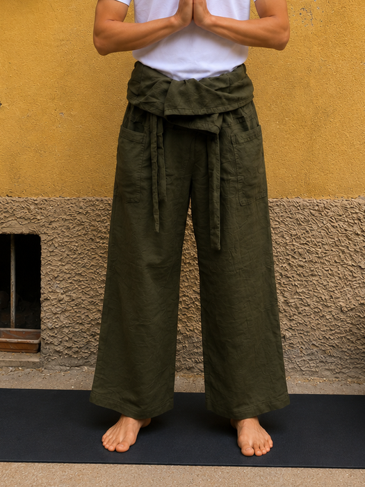 Pantalone pescatore da Yoga e Meditazione –Taglio Unico