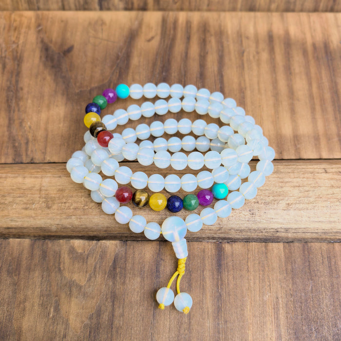 Mala in Opale di mare 7 chakra