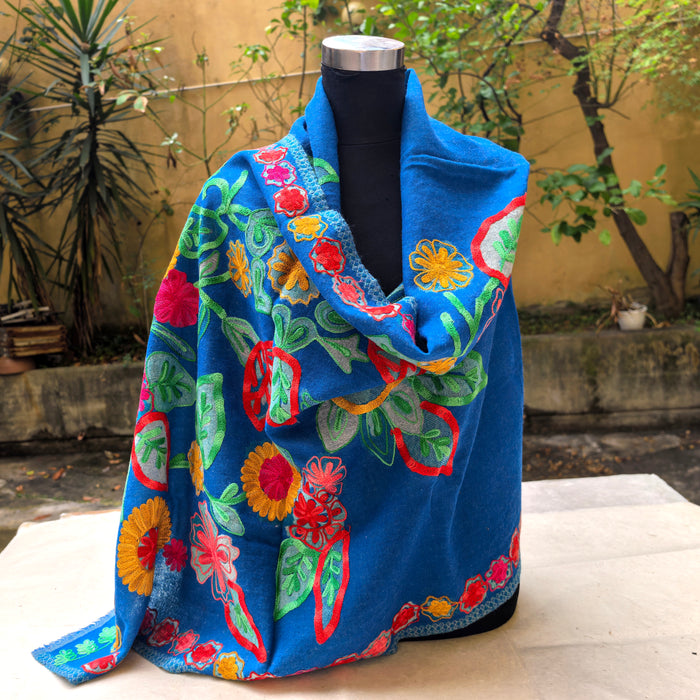 Sciarpa di Lana Ricamato