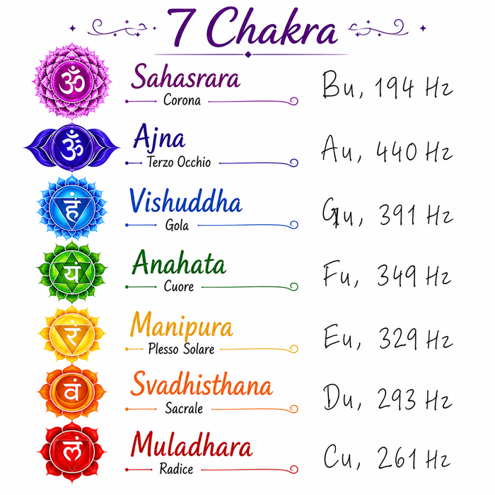 Campane Tibetane 7 Chakra – Kit Professionale Completo