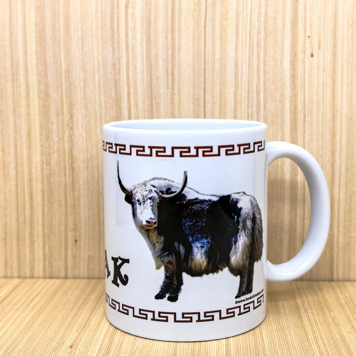 Tazza tibetana Yak in ceramica