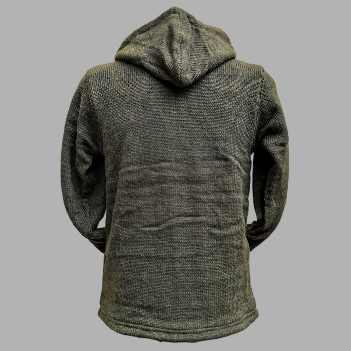 Felpa Con Cappuccio E Zip Intera Uomo