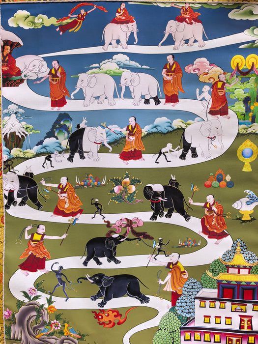 Thangka Shiné dipinto a mano