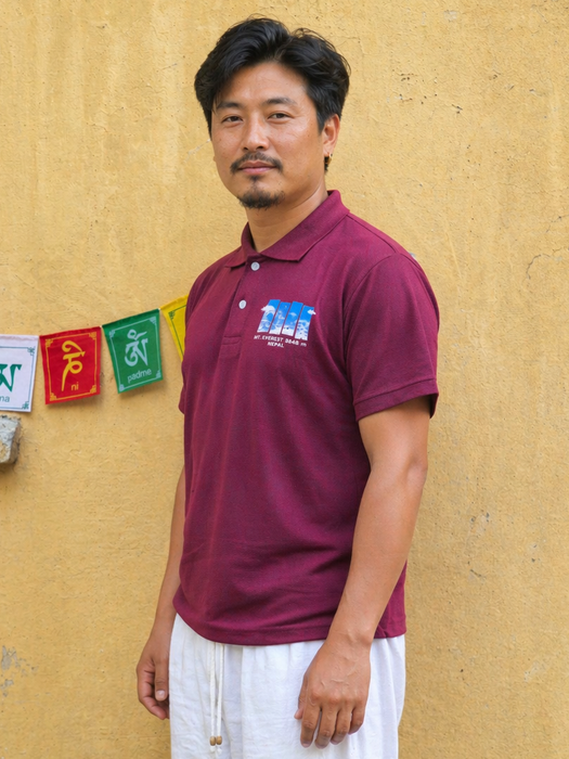 Cotton Everest print polo