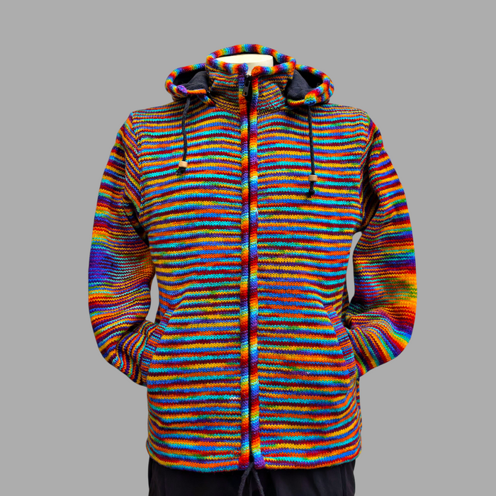 Felpa Con Cappuccio E Zip Intera Uomo