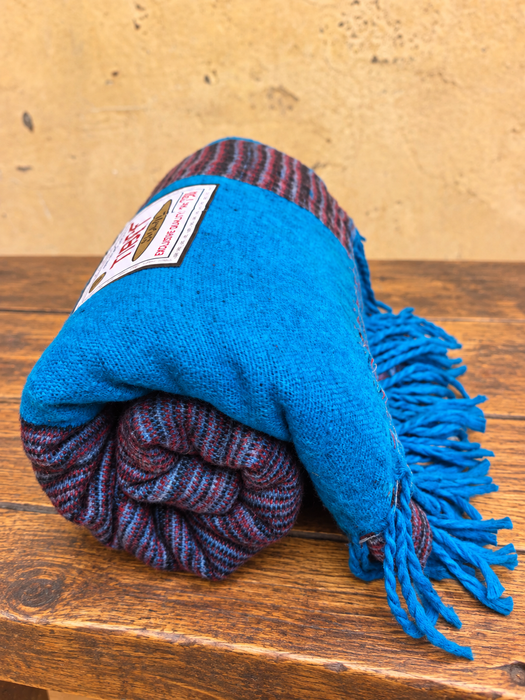 Coperta Yoga e Meditazione in Lana di Yak Azzurro Turchese