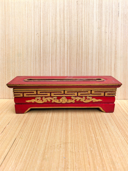Portaincenso tibetano in legno dipinto a mano in Nepal