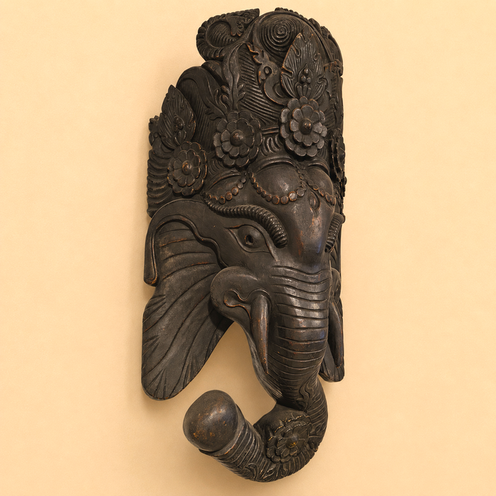Ganesh Maschera in Legno