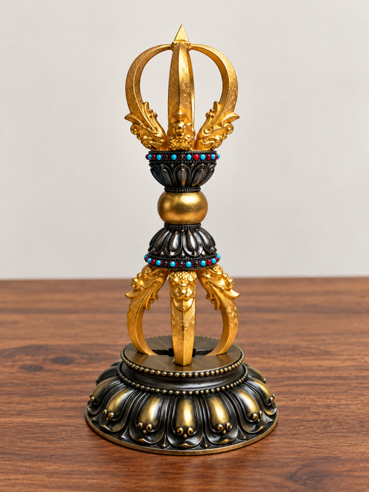 Dorje Tibetano con supporto Media