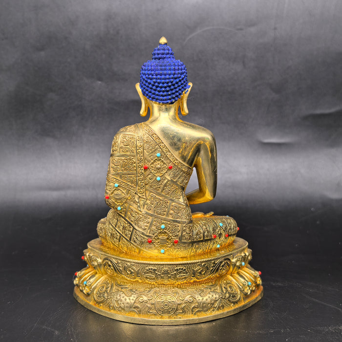 Buddha Amitabha Tibetana 16 cm – Statua in metallo fatta a mano in Nepal