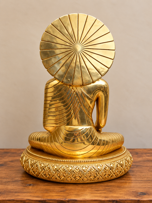 Statua Buddha Shakyamuni in bronzo