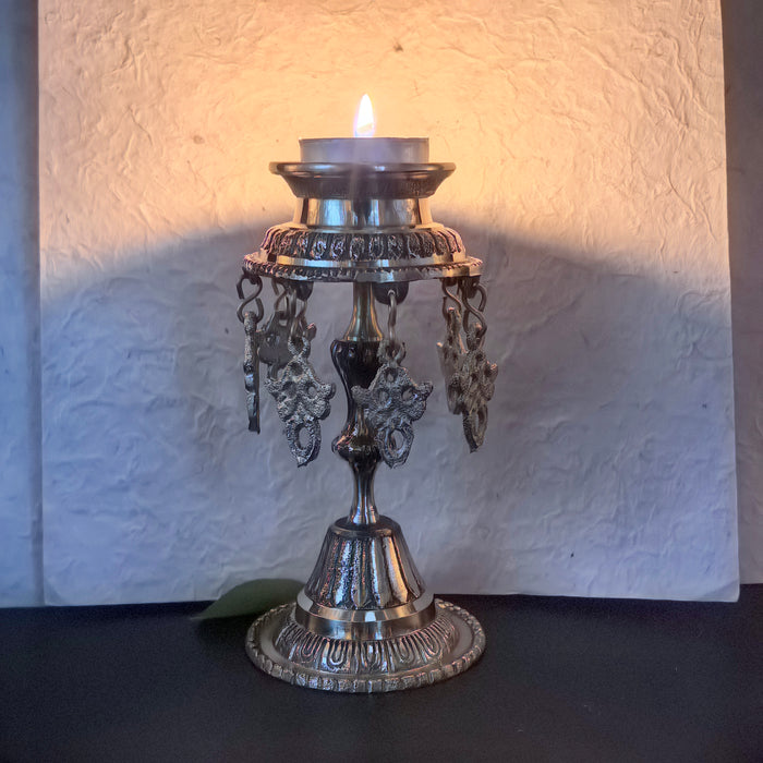 Brass Candle Holder – Tibetan Ritual Offering