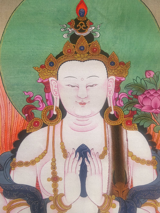Thangka Rigsun Gonpo: Chenrezig, Manjushri e Vajrapani