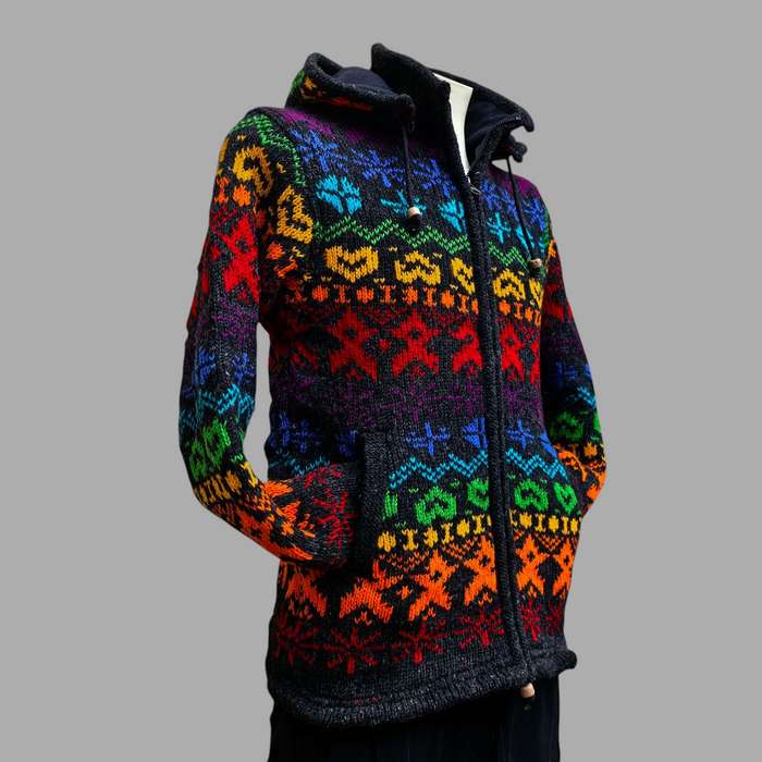 Felpa Con Cappuccio E Zip Intera