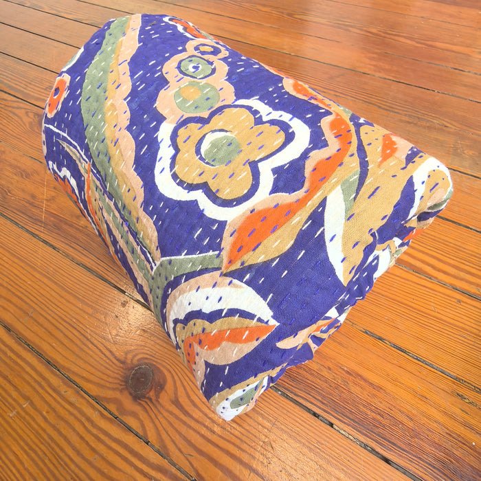 Hand-Embroidered Cotton Bedspread – Double Bed