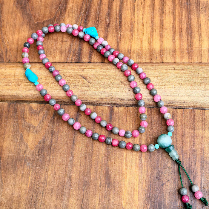 Mala 108 grani pietre misti