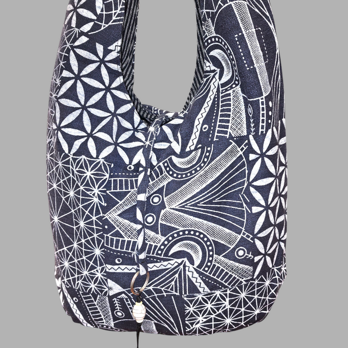 Borsa Tracolla cotone stampata