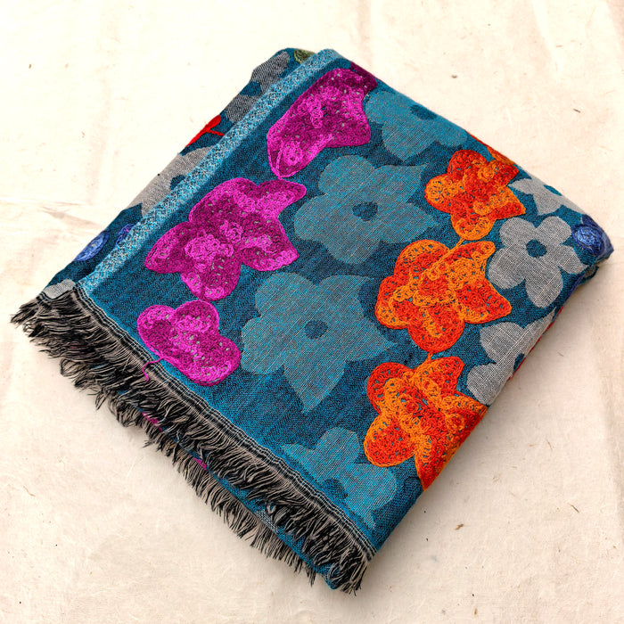 Sciarpa di Lana Ricamato