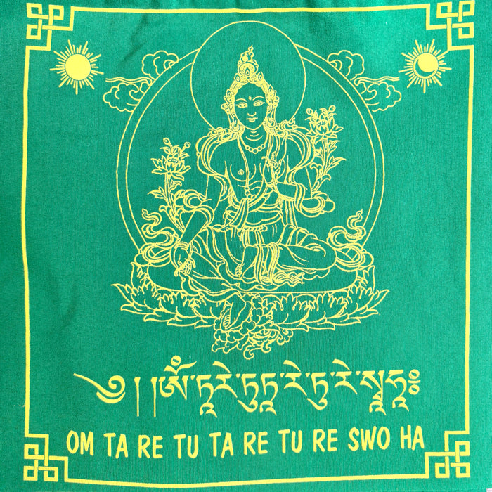 Bandiere di preghiere Tara verde
