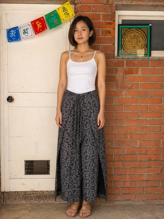 Panta Pareo in Rayon Nero