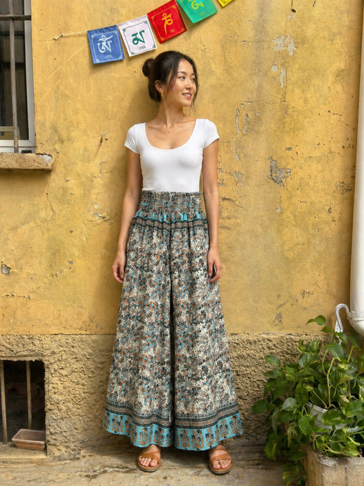 Pantalone Gonna gamba larga