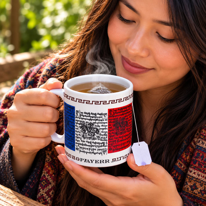 Tazza tibetana Mandra in ceramica
