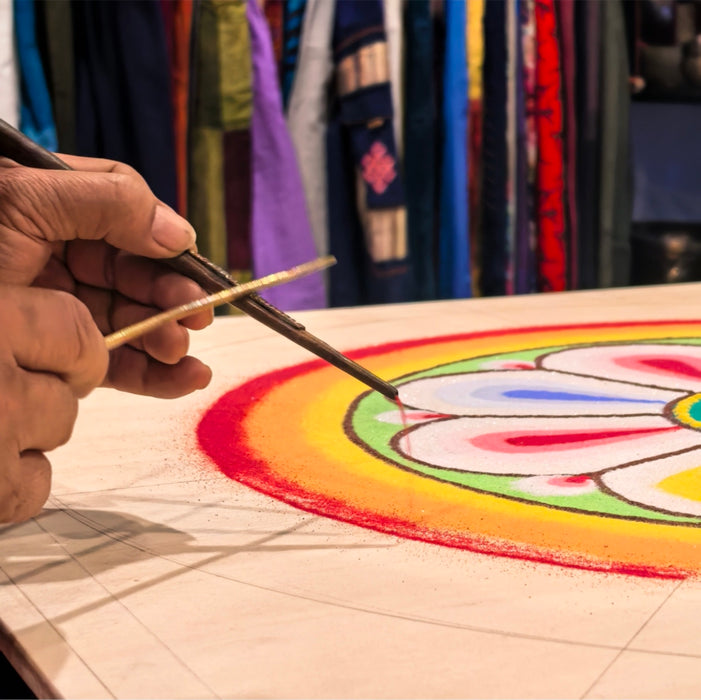 Set Chakpure in Rame per Mandala di Sabbia Tibetano