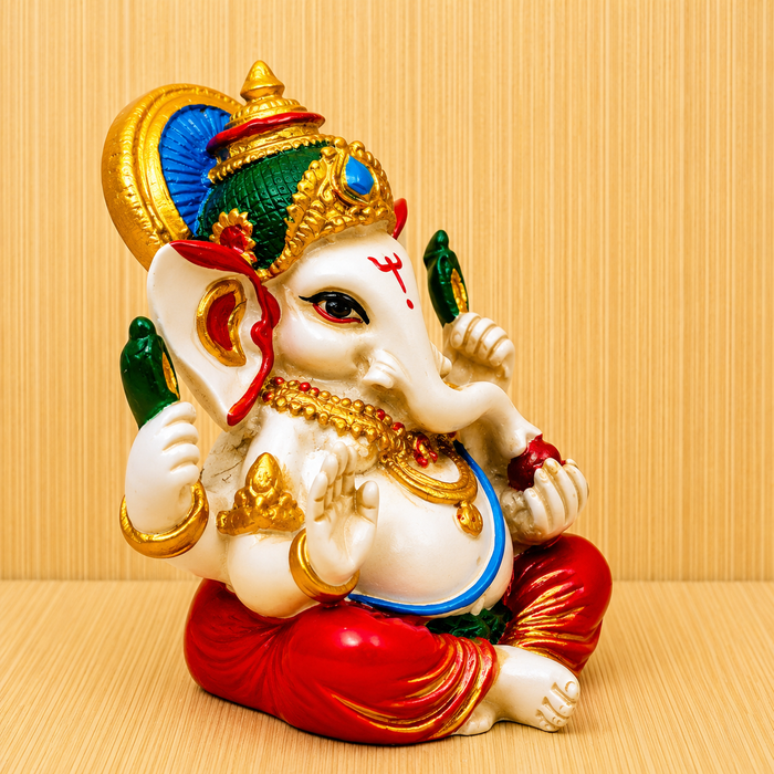 Statua Ganesha 8.5 cm Dio della Fortuna prosperità