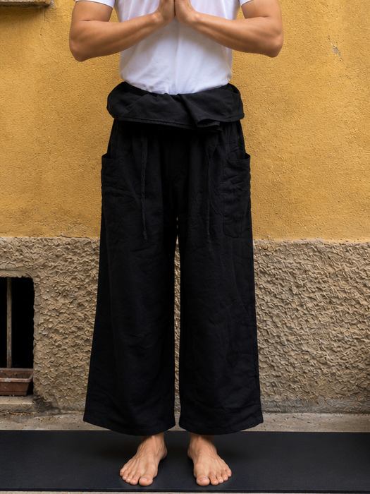 Pantalone pescatore da Yoga e Meditazione –Taglio Unico