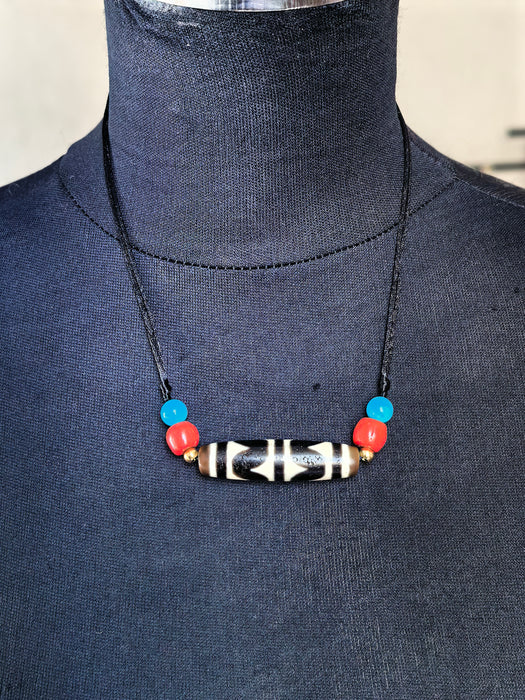 Dzi Tibetano denti di Tigre