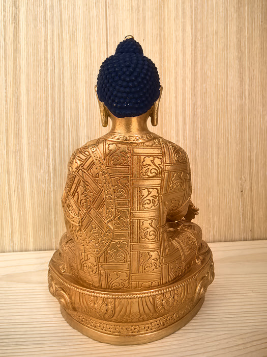 Statua Buddha della Medicina in bronzo