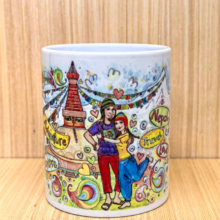 Tazza nepalese in ceramica