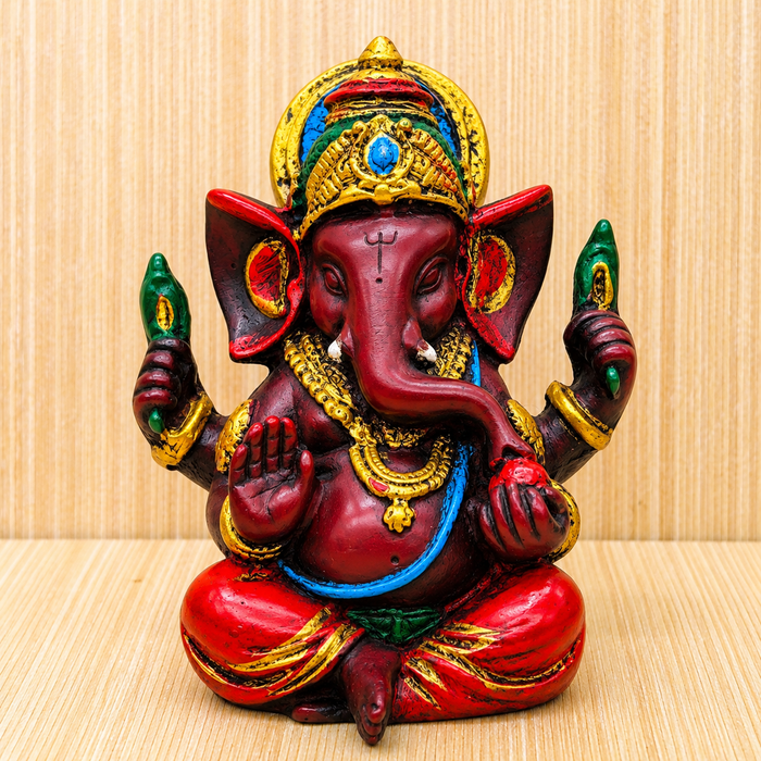 Statua Ganesha 8.5 cm Dio della Fortuna prosperità