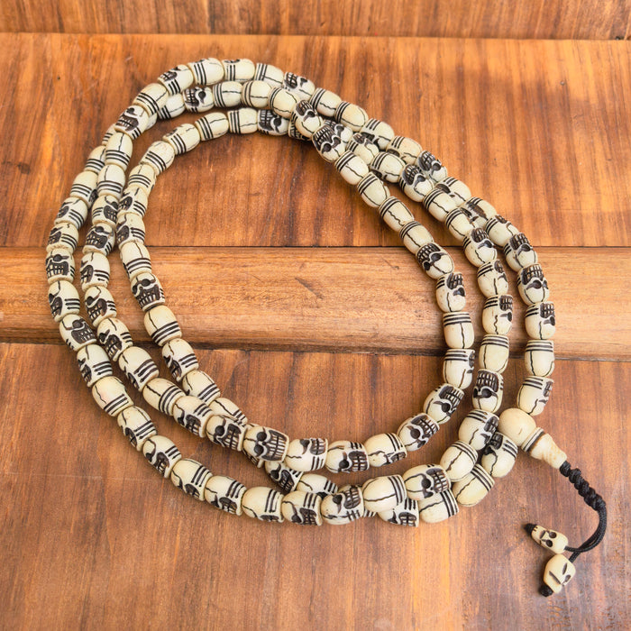 Mala Teschio in Osso di Yak