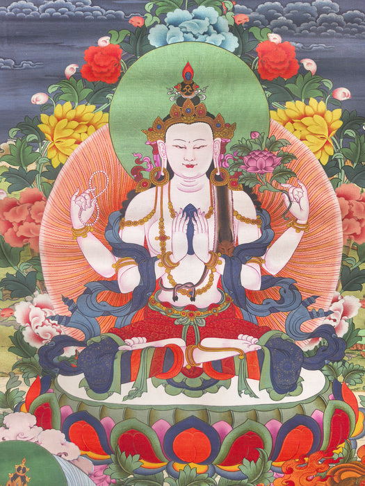 Thanka cherezig( Avalokiteshvara)