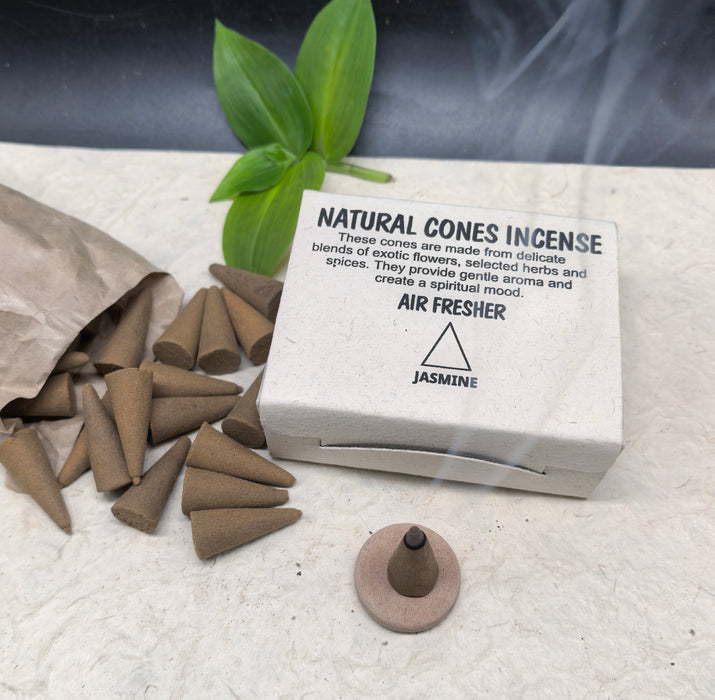 Jasmine Incense Cones - Fresh Air with Incense Holder