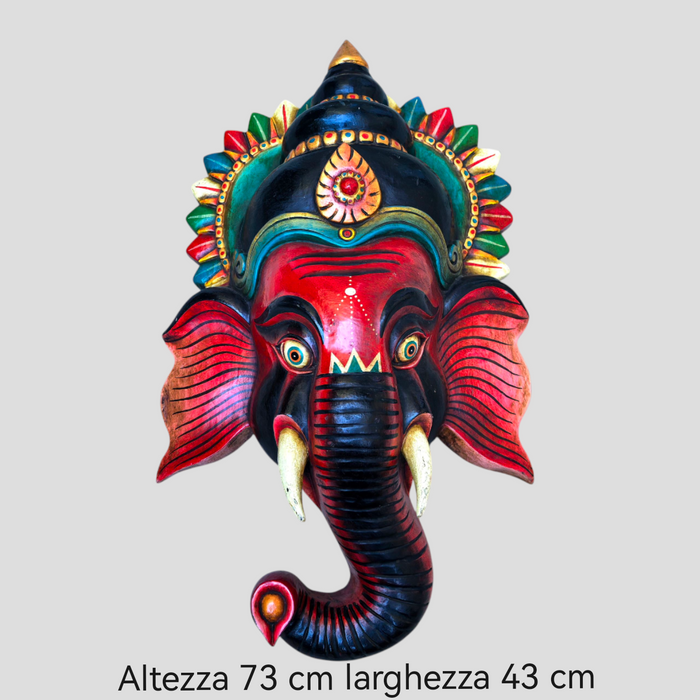 Ganesh Maschera in Legno