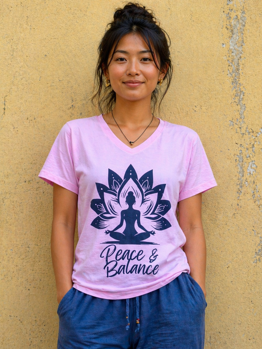 Red Lotus Yoga T-shirt