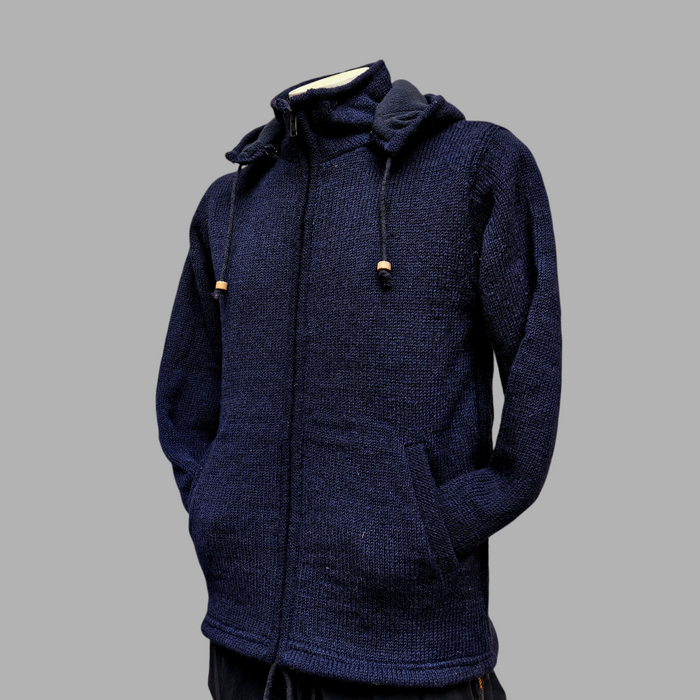 Felpa Con Cappuccio E Zip Intera Uomo