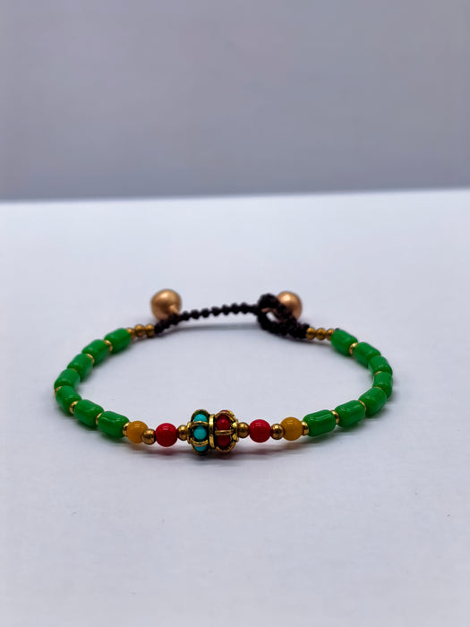 Braccialetto tibetano con due campanelle