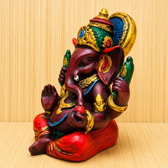 Statua Ganesha 8.5 cm Dio della Fortuna prosperità