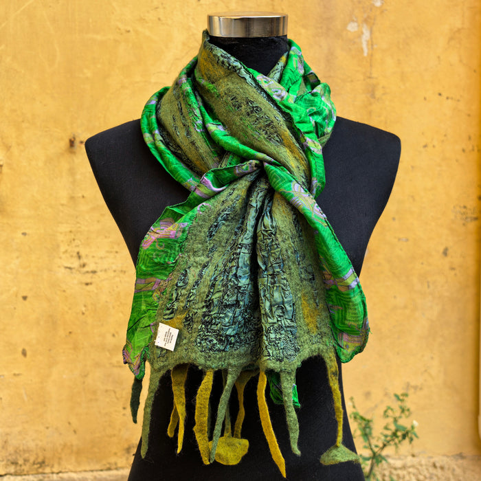 Sciarpa di Seta e Lana