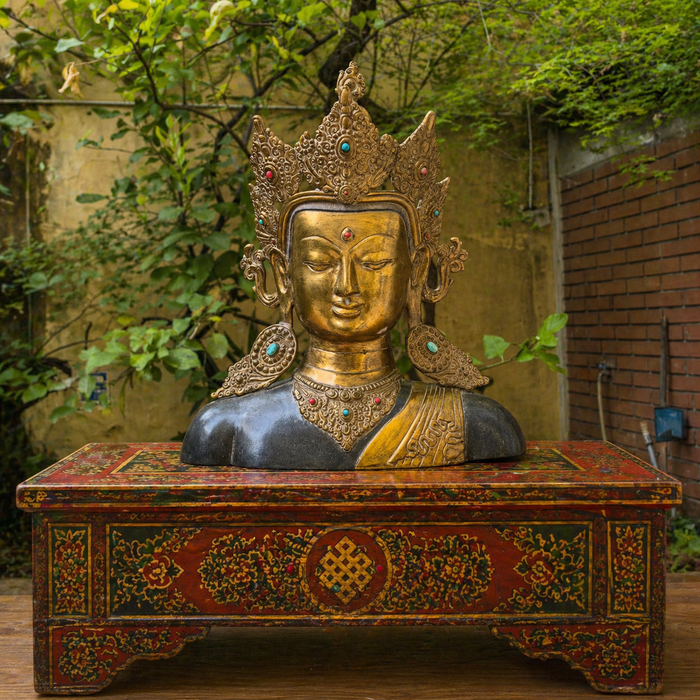Bronzo Testa di Buddha