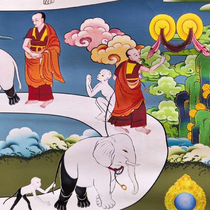 Thangka Shiné dipinto a mano