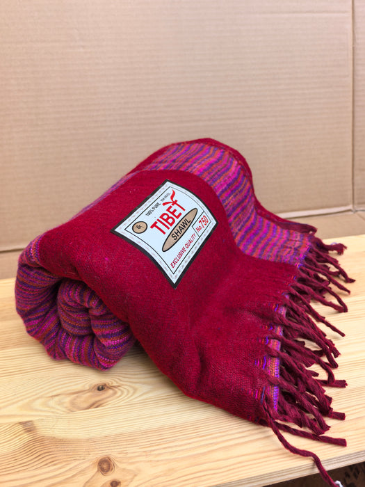 Coperta Yoga e Meditazione in Lana di Yak Bordo