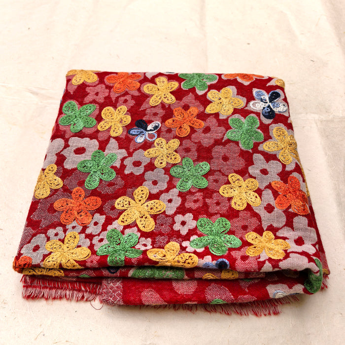 Sciarpa di Lana Ricamato