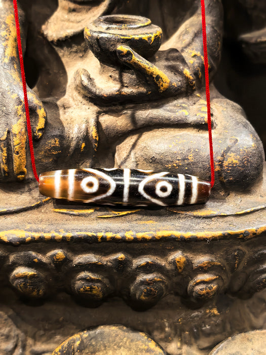 Dzi Tibetano a Otto Occhi – protezione e stabilità