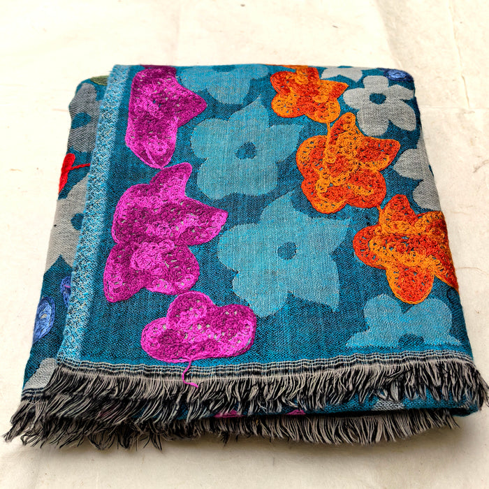 Sciarpa di Lana Ricamato