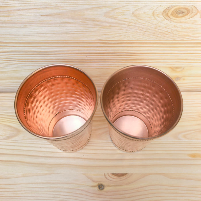 Copper Glass Pair